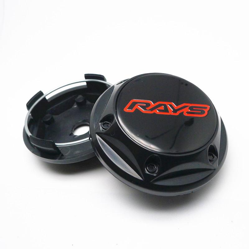 4pcs 68mm 62mm For Rays Wheel Hub Center Cap Car Rims Replace Dust-proof Cover Auto Styling Accessories