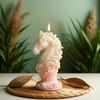 Exquisite DIY Horse Head Roman Column Candle Silicone Mould Horse Cylindrical Roman Column Fittings Resin Plaster Silicone Mould