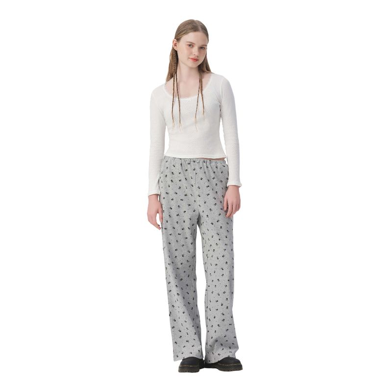 Yescci Pure Cotton U-Collar Comfortable Baby Blue Long sleeves Shirt