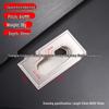 Stainless Steel Concealed Recessed Pull Handle for Drawers and Sliding Doors