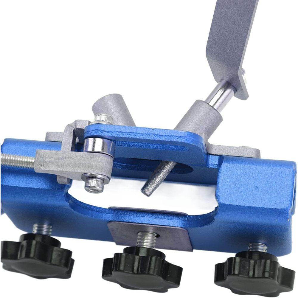 Chainsaw Chain Sharpening Jig, Portable Manual Sharpener for Sharpen with The Hand Crank, Suitable All Kinds of Saws and Electric Saws, Tool Clamp