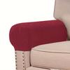 2Pcs/set Classic Stretch Velvet Armrest Covers for Sofa, Fitted Elastic Band Slipcover Grip, Furniture Protector for Chair,  Sofa