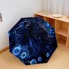 1 PC Automatic Folding Umbrella - Magical Night Dog Pattern, Portable & Foldable Design with 8 Ribs, Christmas Birthday Gifts