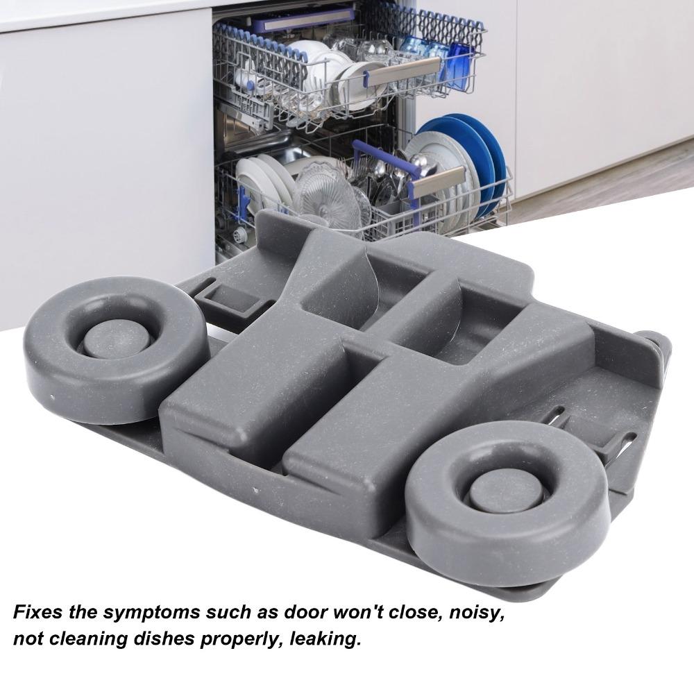 4PCS Dual Wheel Dishwasher Wheels Lower Rack ABS Dish Rack Wheels for W10195417 Kitchen Maintenance