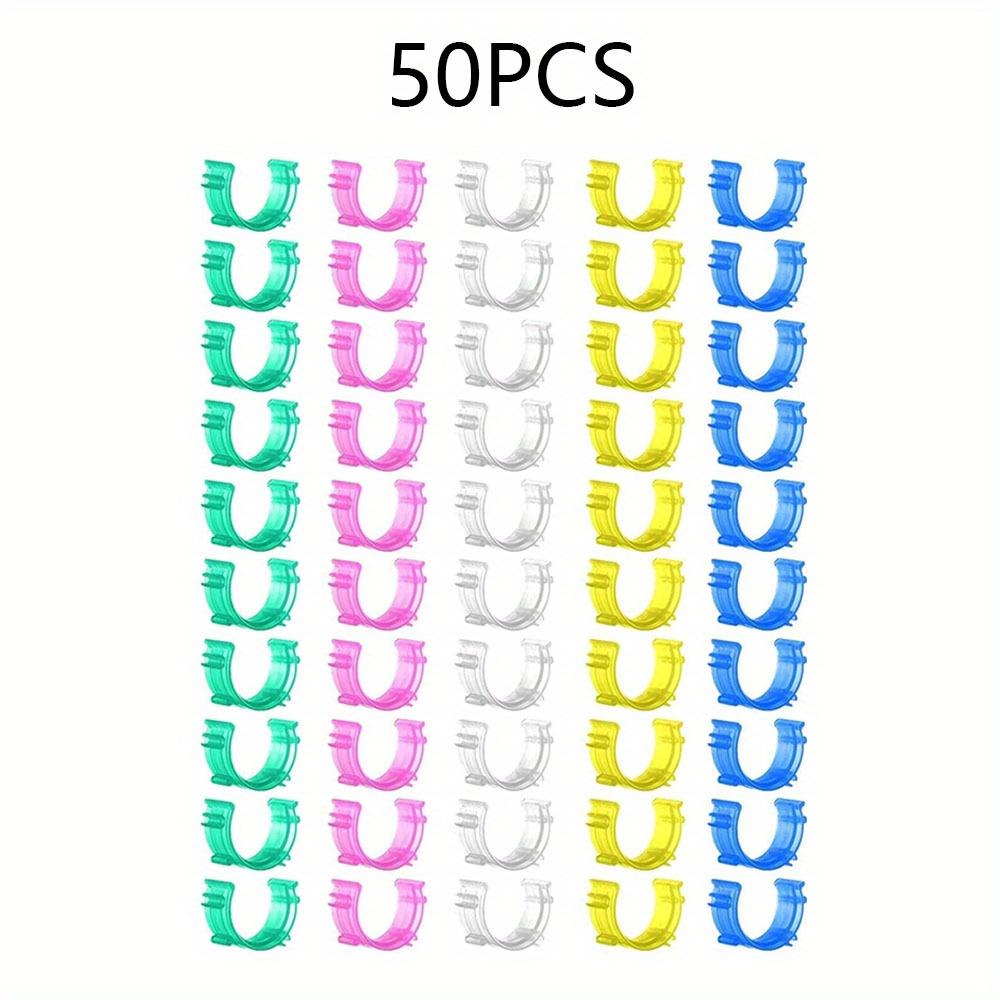 50/100Pcs Colorful Thread Spools Clips Holder Sewing Bobbin Clips for Sewing Machine Tools and Thread Spools Organization