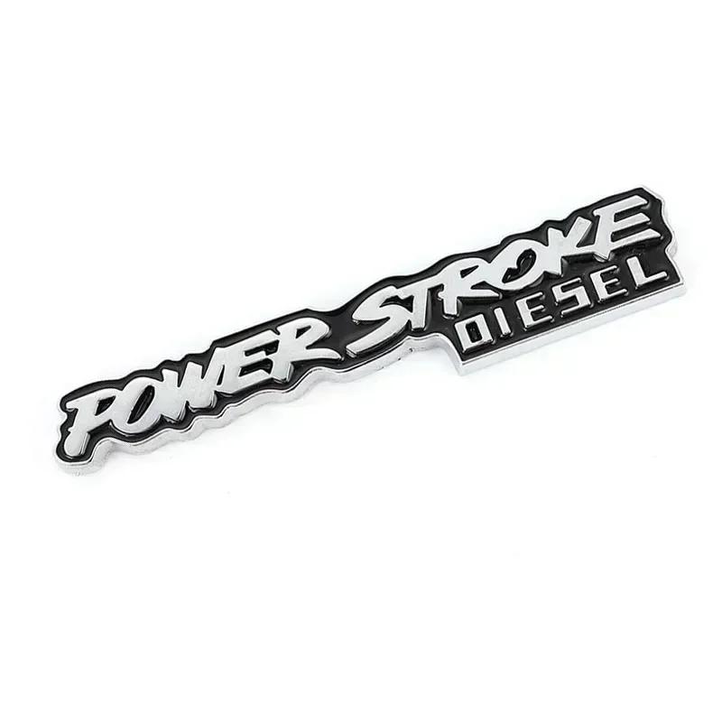 3D Metal POWER STROKE DIESEL Rear Trunk Car Emblem Badge Decal For Ford Excursion 3.0 2018 F-150 F150 Auto Sticker Accessories