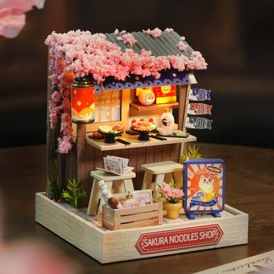 Mini Minyatür Bebek Evi DIY Küçük Ev Kiti Yapma Odası Oyuncaklar Ev Yatak Odası Süslemeleri Mobilya Ahşap El Sanatları DollHouses