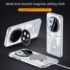 For Huawei Honor Magic 7 Pro Case Transparent Magnetic Wireless Charging Stand Protective Back Cover Case For Magic 7pro Shell