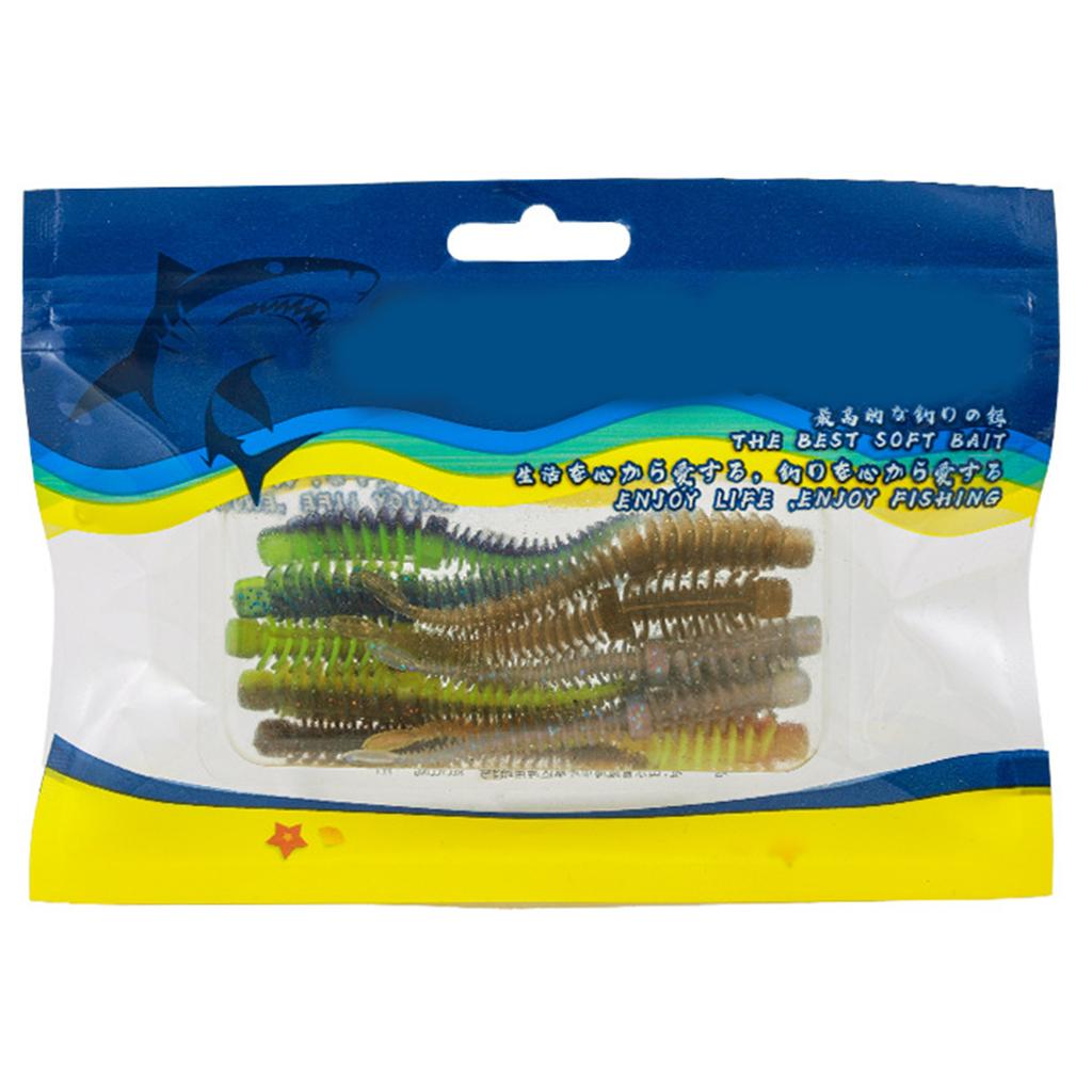 10pcs Soft Lure Worm Artificial Baits Wobblers 8.5/7.5/6.5cm Topwater Floating Fishing Lure for Trout Fishing Swimbait