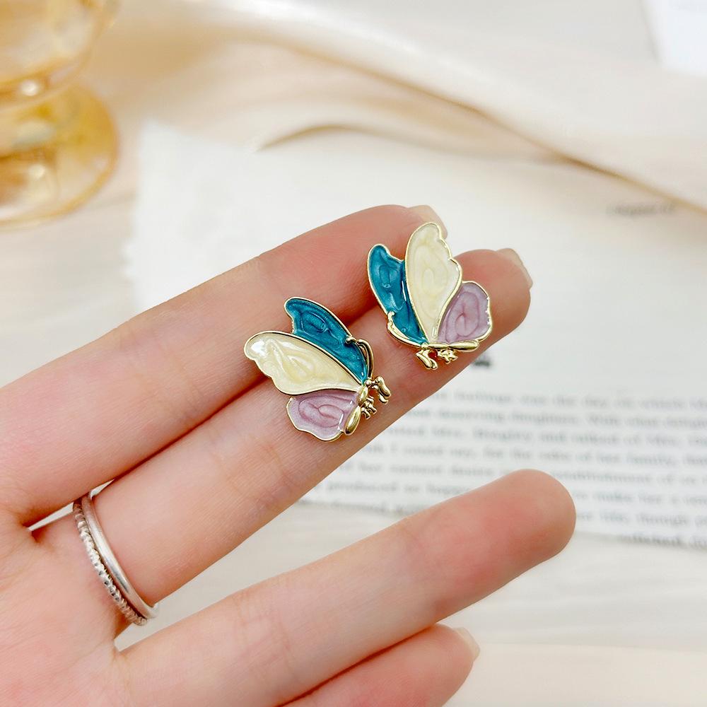 Elegant Floral Bow Earrings - High-End French Design for Women