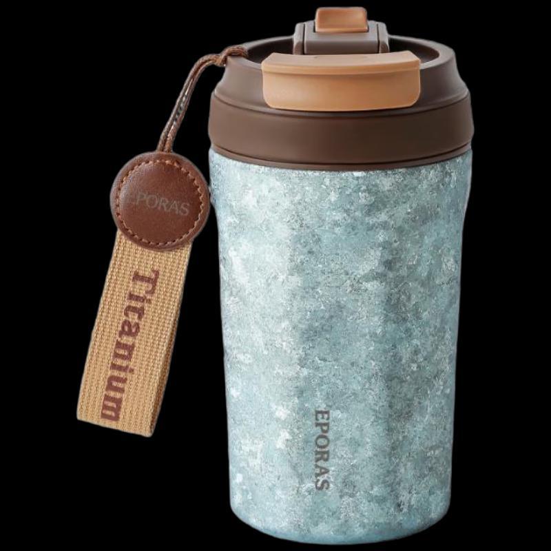 EPORAS EPTAI-B Pure Titanium Double Drink Coffee Cup