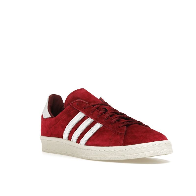 Adidas Campus 80s Collegiate Burgundy Unisexové tenisky Červená Oblačná-Bílá Off-White GX9404
