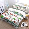 Cute Cat Watermelon Pattern Bedding Duvet Cover Set Duvet Cover Pillowcases  (1*Duvet Cover 2*Pillowcases, without duvet insert)