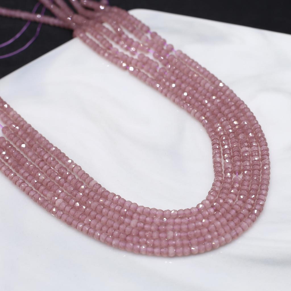 Natural Stone Beads Faceted Beads Abacus-Shaped Beads 2x3 MM Charms For Jewelry Making DIY Necklace Bracelet Earrings Accessory