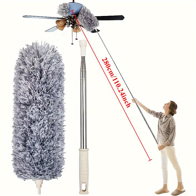 

Регулируемая и гибкая тряпка из микрофибры - моющийся, многоразовый инструмент для уборки высоких потолков, мебели и автомобилей, тряпки для уборки 110.24in