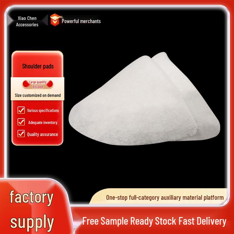 

White Lightweight Breathable Clothing Accessories: Headband & Thin Shoulder Pads for Windbreaker Jackets 16*9cm 4-layer small mini headwrap