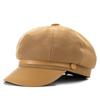 LDSLYJR Autumn Winter Cotton Solid Beret Octagonal Cap Newsboy Hat Military Hat Painter Hat For Girl and Women 16