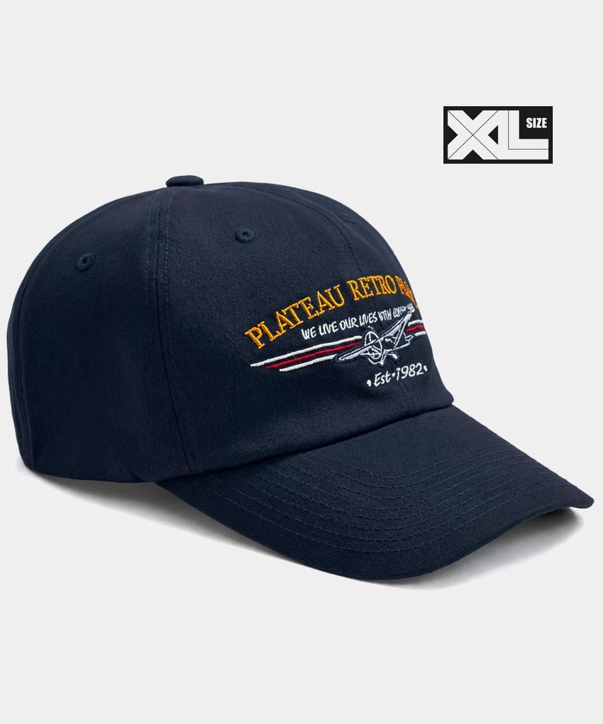 Peullaeto Big Size Ball Cap Xl Plateau Rp Vtg Cap Navy