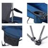 Outdoor Klappstuhl Tragbar Flexibel Blau Oxford-Gewebe Eisenrahmen Campingstuhl zum Angeln