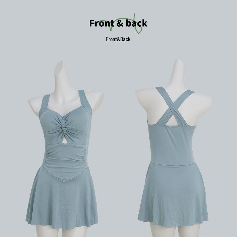 Women's Sleek Open-Back Push-Up Swimsuit - New Style, Slim Fit, Pure Desire for Vacation and Hot Springs