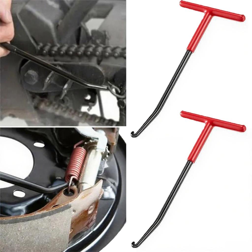 Mirhua Spring Hook, T Shape Spring Hook, Reinforced Handle Design (Red) Universal Durable Stainless