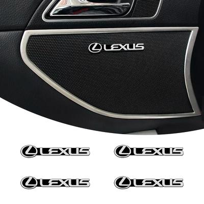 Car Styling 3D Metal Alloy Speaker Audio Stickers Badge Emblem Decal For EX300H RX450H IS300H ES300H NX RX GS Al20