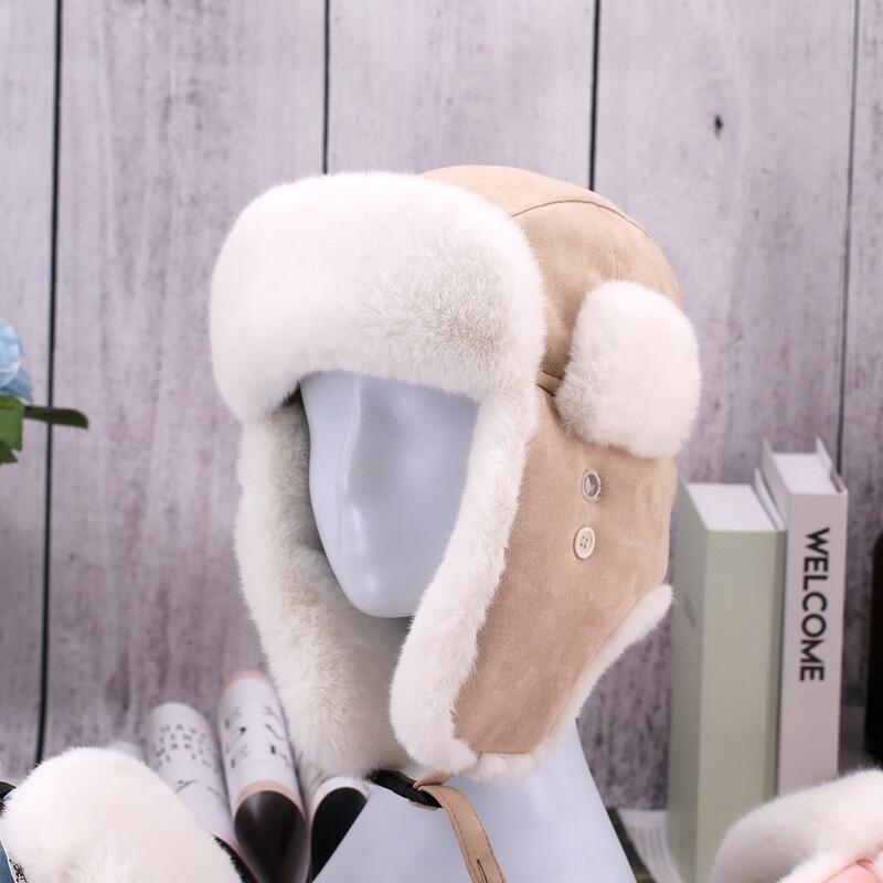 Lady Men Aviator Trapper Hat Cap Ski Ushanka Russian Cossack Faux Fur Winter