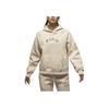 Jordan Brooklyn SS24 PSG Collaboration Letter Print Fleece-Lined Hoodie Women Tops Khaki FN5177-126