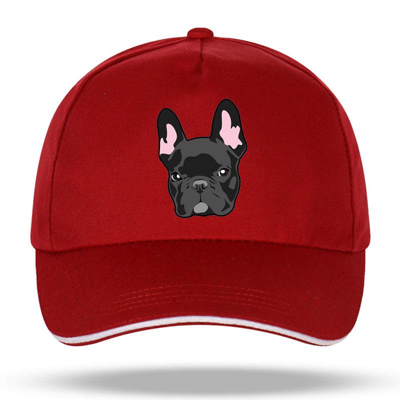 Women Unisex Hat Curved Sun Visor Hat Cotton French Bulldog Dog Funny Baseball Cap Outdoor Sun Hat Adjustable Sports Caps