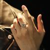 Vintage Thai Copper North Star Rings For Men Male Charm Starburst Tail Index Finger Ring Birthday Party Christmas Father Gift