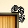 Wrought Iron Skeleton Wall Decor, Creative Hanging Art for Halloween, Spooky Party Decoration, Unique Metal Sculpture for Home