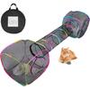 Outdoor Cat Enclosures Portable Cat Tunnel with Carry Bag Breathable Cat Tent Outdoor with 2 Mouse Toys Outside Cat Enclosure for Indoor Cats (2