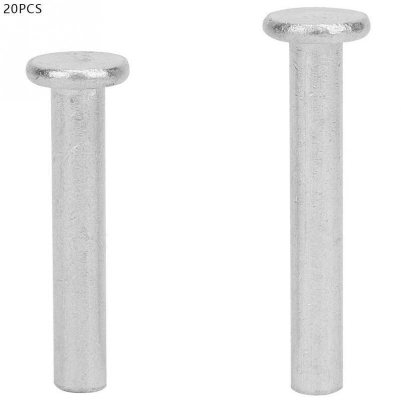 M625 GB867 M6 Flat Head Aluminum Rivets Flat Head Solid Rivet 20pcs Practical M625 GB867 M6 Flat Head Aluminum Rivets Flat Head Solid Rivet 20pcs Practical