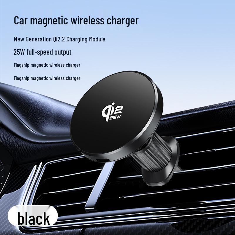 2026 Air Vent Magnetic Car Phone Holder & Wireless Charger with Cooling System
