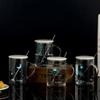 Astronomy Lovers Glass Mugs 480ml Light Changing Mug with Spoon Lid Constellation Luminous Mug Night Sky Birthday New Year Gifts