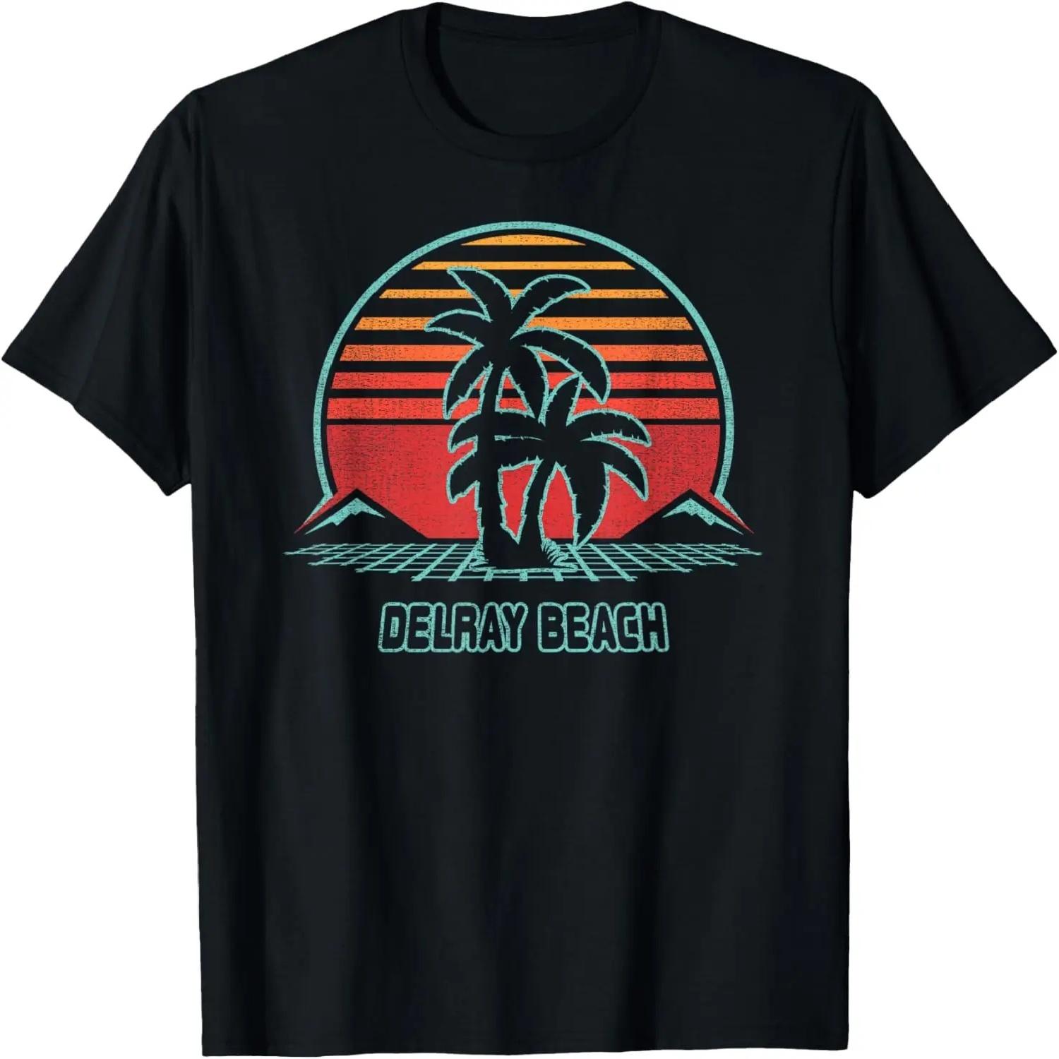 Delray Beach Retro Vintage 80s Style T-Shirt S