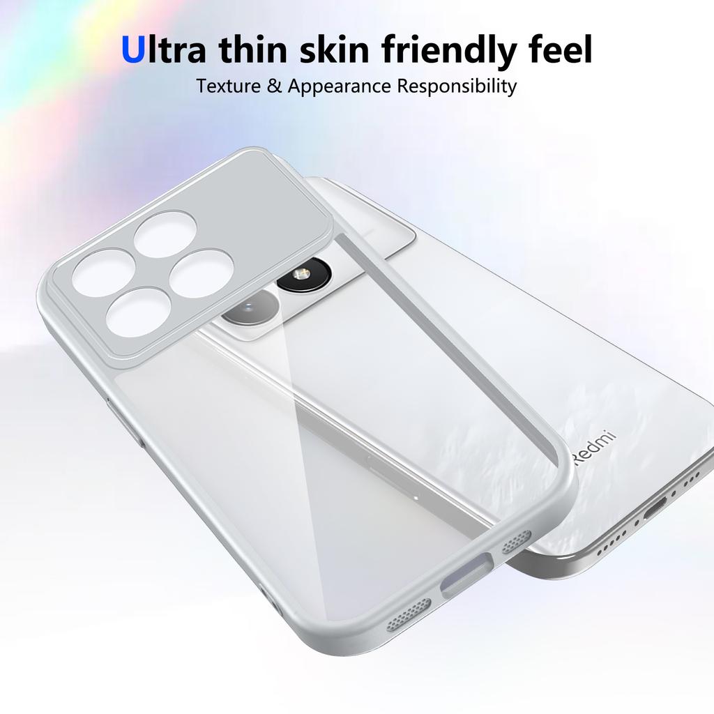 For Xiaomi Poco F8 Pro 5G Case Air Cushion Shockproof Silicone Bumper Clear Matte Back Cover Hard Phone Case for Poco F8Pro 2025