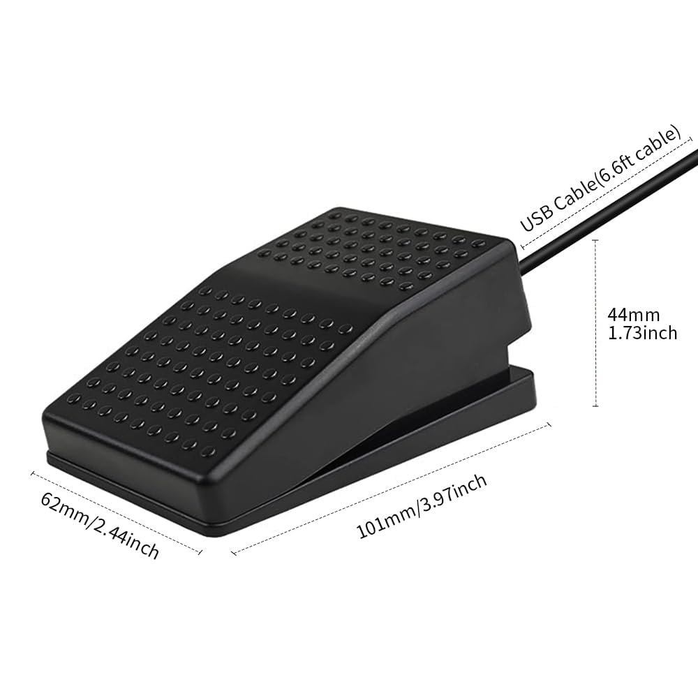 Foot Pedal Switch USB PC Program Hotkey Foot Control for Mouse Videa Game Office Work Hands-free