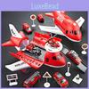Toy Big Airplane Cars Vehicle Transport Passenger Simulate Plane Fire Truck Gift