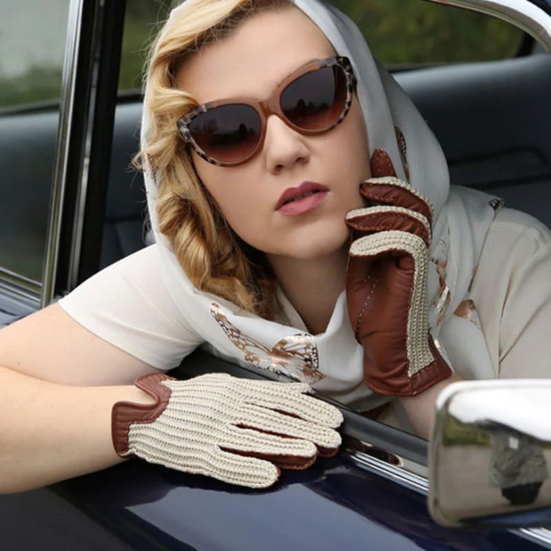 DENTS Kelly Women's Driving Gloves - Cognac