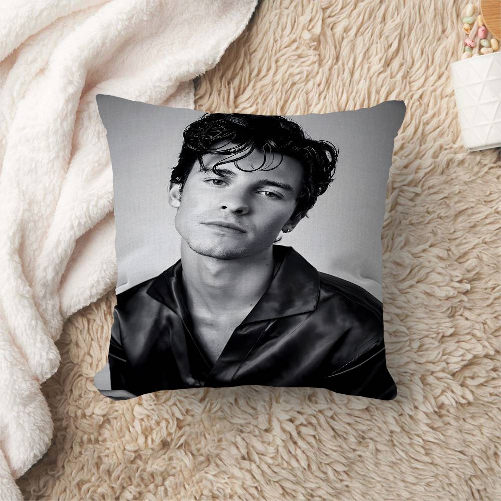 SShawn Mendes PopSinger Cushion Cover Polyester Sofa Cushions Decorative Throw Pillows Home Decoration Pillowcover
