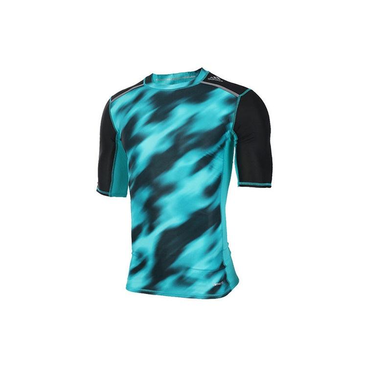 adidas Training Sports Round Neck T-Shirt Blue Men s BK3551 S