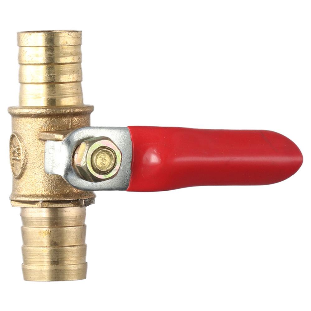 6mm 8mm 10mm 12mm Ball Valve 180 Degree Hose Barb to Hose Barb Hose Pipe Tube Fittings Operation Handle Shut-off Valve