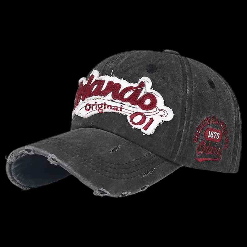 Vintage Distressed Embroidery Baseball Cap