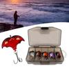 5Pcs Artificial Fishing Baits Hard Lures Treble Hook Design Floating Topwater Fishing Lures Bionic 3D Bat Baits
