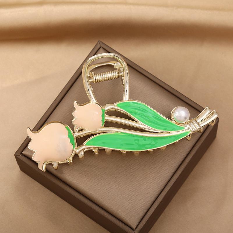 Elegante 2022 Tulpen-Schmetterlings-Haarklammer für Frauen - Temperamentvolle Hai-Haarspange