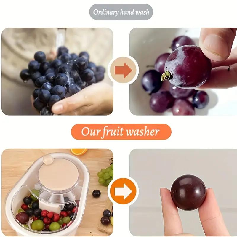 Multifunctional Large Capacity Hand-cranked Fruit and Vegetable Washer Kitchen Vegetable Fruit and Vegetable Household Fruit Artifact