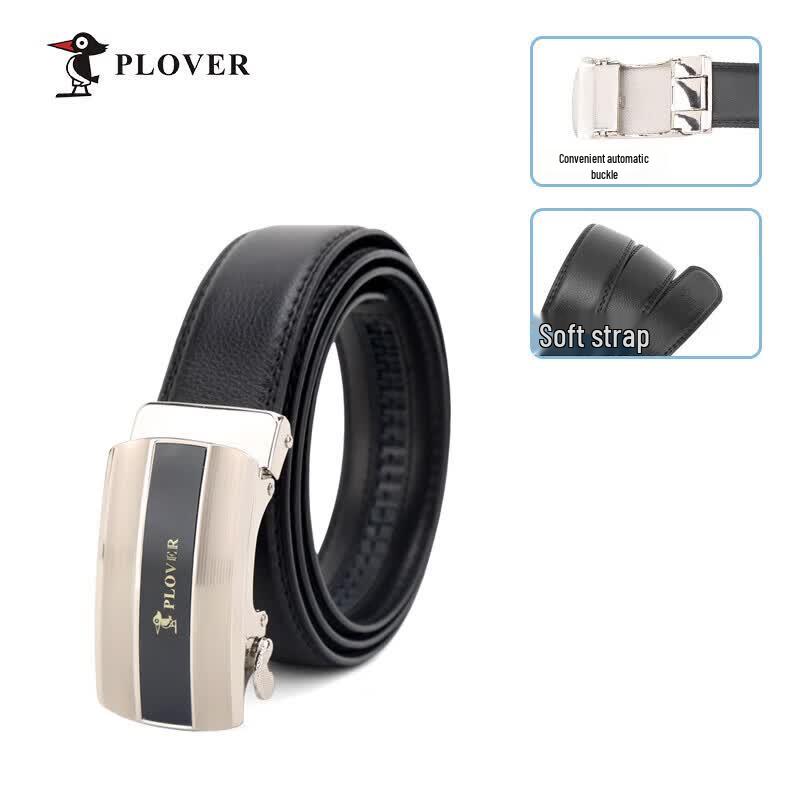 PLOVER Men s Genuine Leather Automatic Buckle Belt