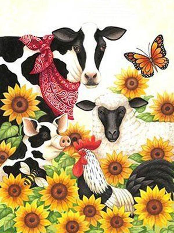 

Алмазная картина Корова Алмазная мозаика Вышивка крестом Алмазная картина Полная дрель Новые поступления 15*20cm