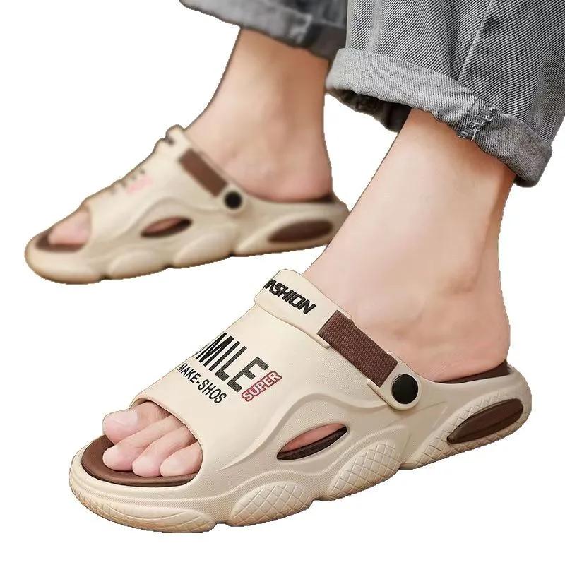 Pantofole da uomo estate guida calzature guida 2024 nuovo casa antiscivolo tendenza spiaggia sport all'aperto sandali scarpe da uomo scarpe pantofole